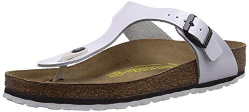 Comprar Birkenstock Classic GIZEH - Sandalias de cuero para mujer, color blanco, talla 41 al mejor precio