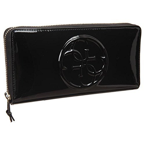 Comprar Guess Cartera Amy Shine Lrg Zip Around Organ Negro al mejor precio