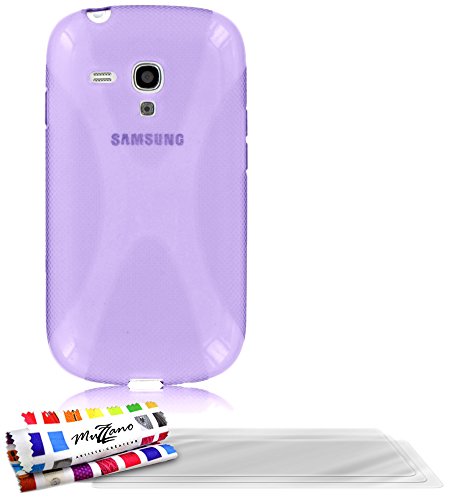 Comprar Muzzano F6453 - Funda para Samsung Galaxy S3 Mini + 3 protecciónes de pantalla, color violeta al mejor precio