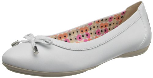 Comprar Geox D CHARLENE A D32Y7A00085C1000 - Bailarinas de cuero para mujer, Blanco (Blanc (C1000)), 42 al mejor precio