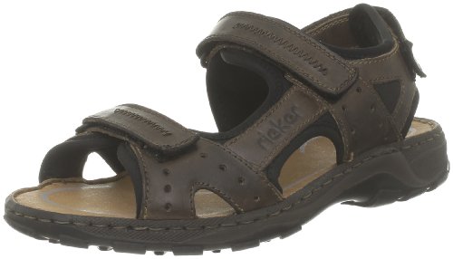 Comprar Rieker Christian 26061-25_Marron (Nougat/Schwarz) - Sandalias de cuero para hombre, color marrón, talla 46 al mejor precio