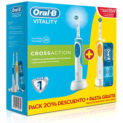 Comprar Oral-B Vitality Plus TriZone - Cepillo de dientes eléctrico recargable, 2 unidades al mejor precio