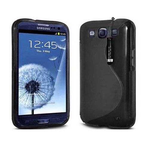 Comprar Bluetrade BT-TPUP-SI93BP - Funda TPU + stylus para Samsung Galaxy S3 I9300, color negro al mejor precio