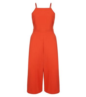 Comprar Red High Neck Culotte Jumpsuit al mejor precio