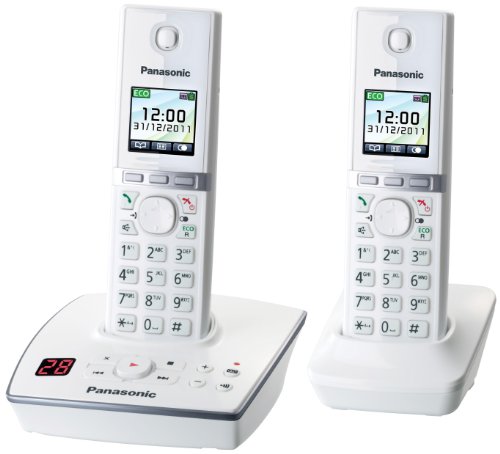Comprar Panasonic KX-TG8062GW, 200 entradas, 18 min, TFT, 0.065000 M, Blanco, 3.68 cm (1.45 