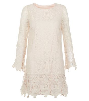 Comprar Mela Shell Pink Lace Long Sleeve Dress al mejor precio