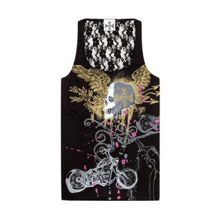 Comprar FANCY BOY LACE TEE - NEGRO SÓLIDO MUJER al mejor precio