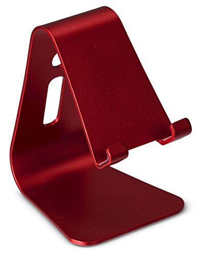 Comprar Tec+ ALUHOLRDB - Soporte de aluminio universal para smartphones, color rojo al mejor precio