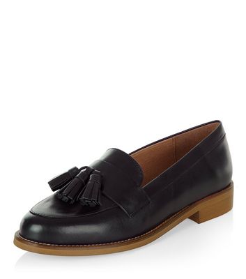 Comprar Black Premium Leather Tassel Loafers al mejor precio