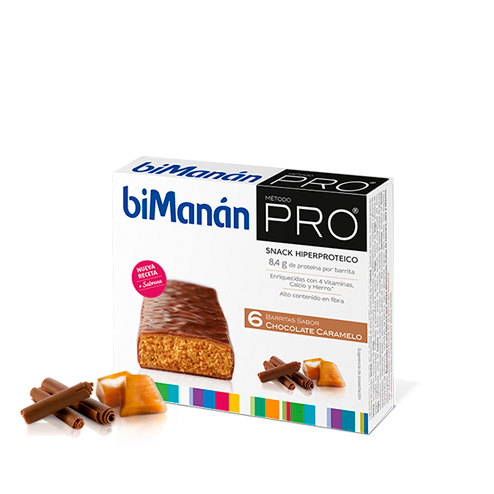Comprar Barritas biManán PRO Sabor Chocolate-Caramelo 6 uds. al mejor precio