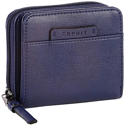 Comprar ESPRIT sehr praktisches Innenleben Monedero de Piel Sintética para Mujer, Azul, Talla 11x10x4 cm (B x H x T) al mejor precio