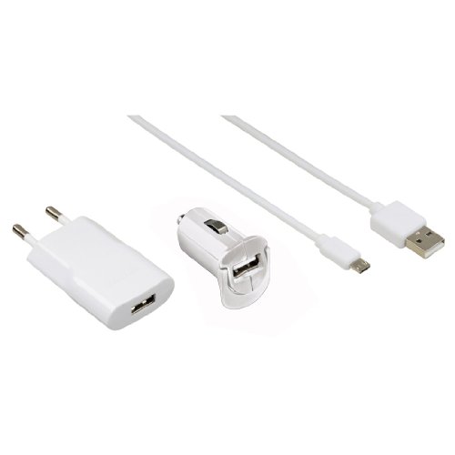Comprar Hama - Juego de cargadores (conector micro USB), color blanco al mejor precio
