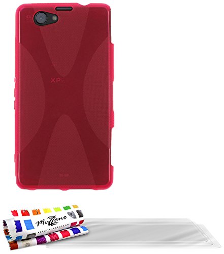 Comprar Muzzano F21102 - Funda para Sony Xperia Z1 + 3 protecciones de pantalla, color rosa al mejor precio