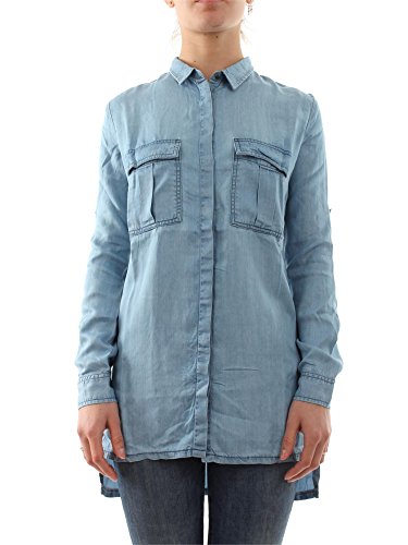 Comprar GUESS W61H76 D2160 DENIM CHIARO CAMISA Mujer DENIM CHIARO M al mejor precio
