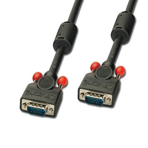 Comprar Lindy 37381 cable VGA - cables VGA (VGA (D-Sub), VGA (D-Sub), Macho/Macho, Níquel, Negro, Rojo) al mejor precio