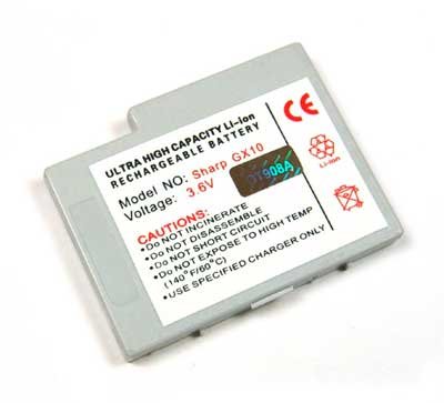 Comprar Bateria para Sharp GX10, GX10i, GX20, GX22, Litio Ion al mejor precio
