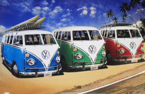 Comprar GB eye, VW Camper, Campers Beach, Maxi Poster, 61x91.5cm al mejor precio