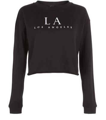 Comprar Black LA Cropped Sweater al mejor precio