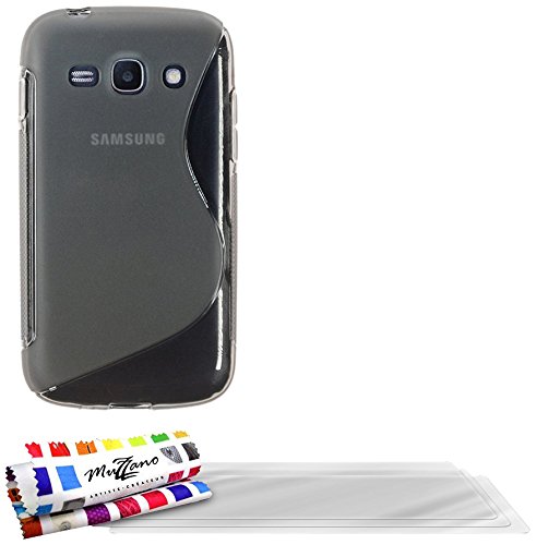 Comprar Muzzano F24693 - Funda para Samsung Galaxy S7272 + 3 protecciones de pantalla, color gris al mejor precio