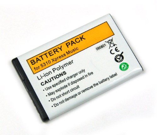 Comprar Bateria para Nokia BL-4CT, BL4CT, Litio Polymer, para 5310 XpressMusic al mejor precio