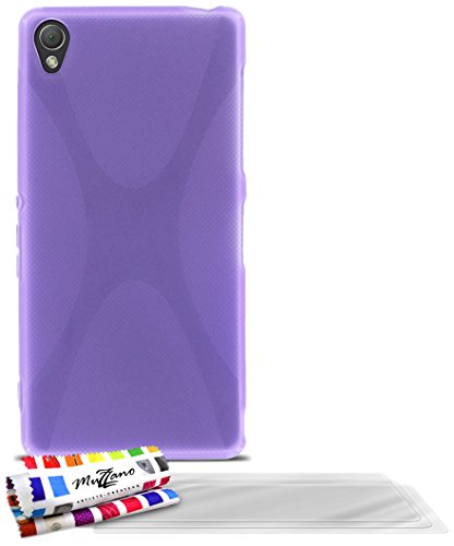 Comprar Muzzano F868372 - Funda para Sony Xperia Z3, incluye 3 protecciones de pantalla, color violeta al mejor precio