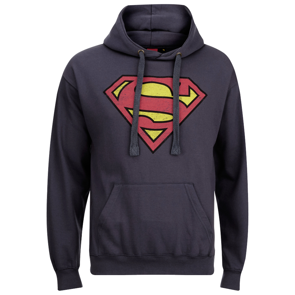 Comparar mejores precios DC Comics Men's Superman Distress Logo Hoody - Petrol Blue - M con descuentos Comprar DC Comics Men's Superman Distress Logo Hoody - Petrol Blue - M al mejor precio