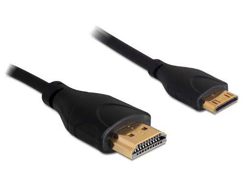 Comprar DeLOCK 1m HDMI/HDMI - cables HDMI (HDMI, Mini-HDMI, Macho/Macho, Oro, Negro, 1920 x 1080 Pixeles) al mejor precio