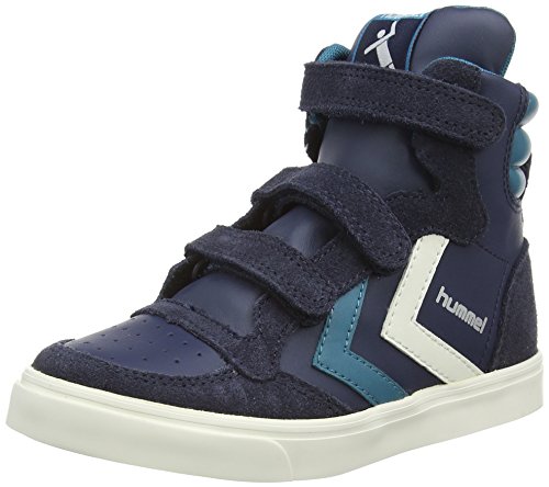 Comprar Hummel HUMMEL STADIL LEATHER JR HI - zapatillas deportivas altas de cuero Niños^Niñas, color azul, talla 30 al mejor precio