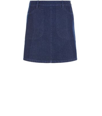 Comprar Blue Denim Double Pocket Skirt al mejor precio