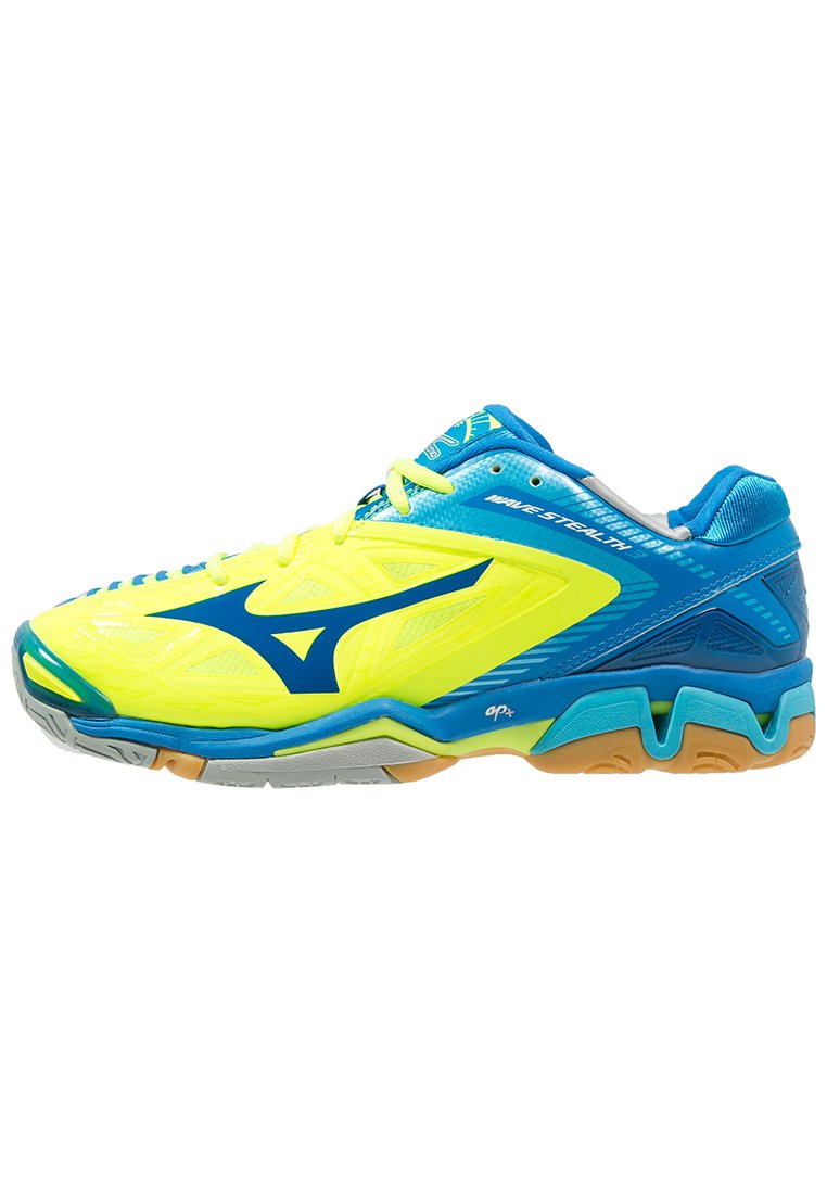 Comprar Mizuno WAVE 3 Zapatillas de balonmano neon yellow/directoire blue/blue atoll al mejor precio