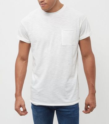 Comprar Cream Raw Hem T-Shirt al mejor precio