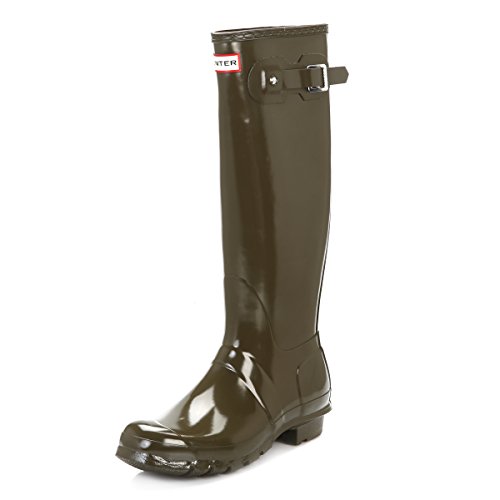 Comprar Hunter Original Mujeres Swamp Verde Tall Gloss Botas de Goma-UK 8 al mejor precio