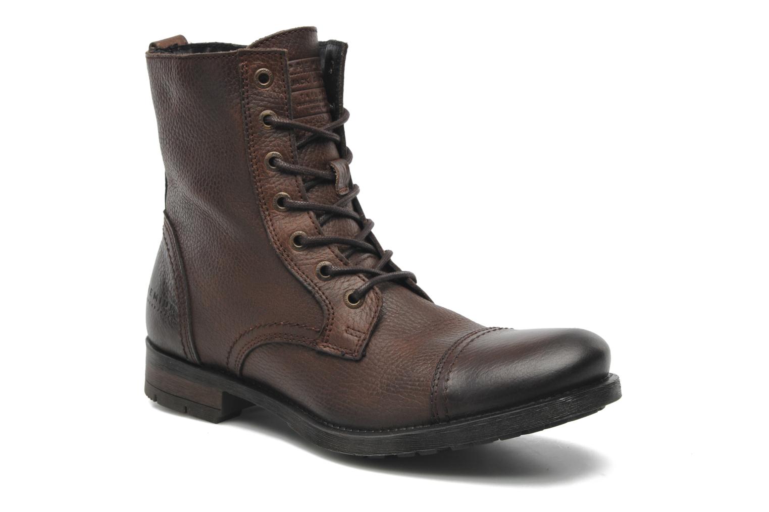 Comparar mejores precios JJ Savek Leather Boot Prm by Jack & Jones Marrón con descuentos Comprar JJ Savek Leather Boot Prm by Jack & Jones Marrón al mejor precio