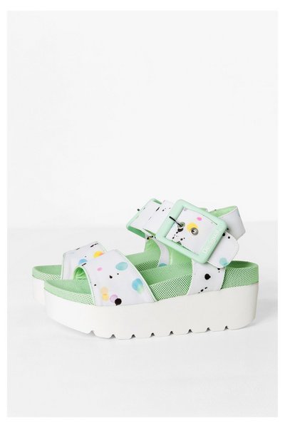 Comprar Desigual - Mujer - Sandalias de plataforma blanca y tira ancha - Maui 1 - Size 41 al mejor precio