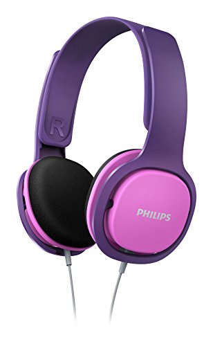 Comprar Philips SHK2000 - Auriculares de diadema cerrados (control remoto integrado, 3.5 mm, 85 dB), rosa y morado al mejor precio