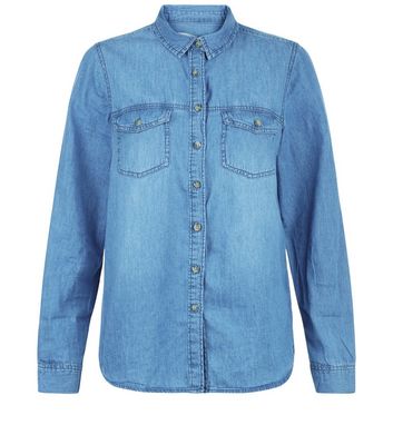 Comprar Blue Freedom Slogan Denim Shirt al mejor precio