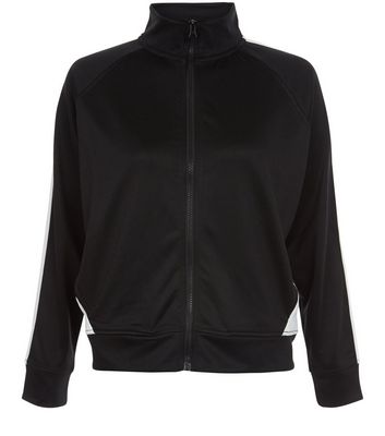 Comprar Teens Black Contrast Panel Bomber Jacket al mejor precio