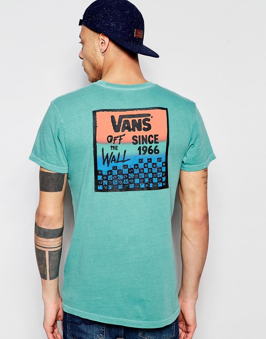 Comprar Camiseta con estampado a cuadros en verde V5TCJ29 de Vans al mejor precio