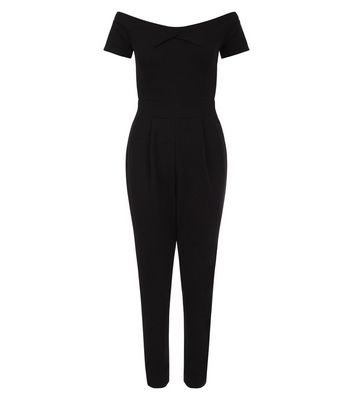 Comprar Cameo Rose Black Bardot Neck Jumpsuit al mejor precio