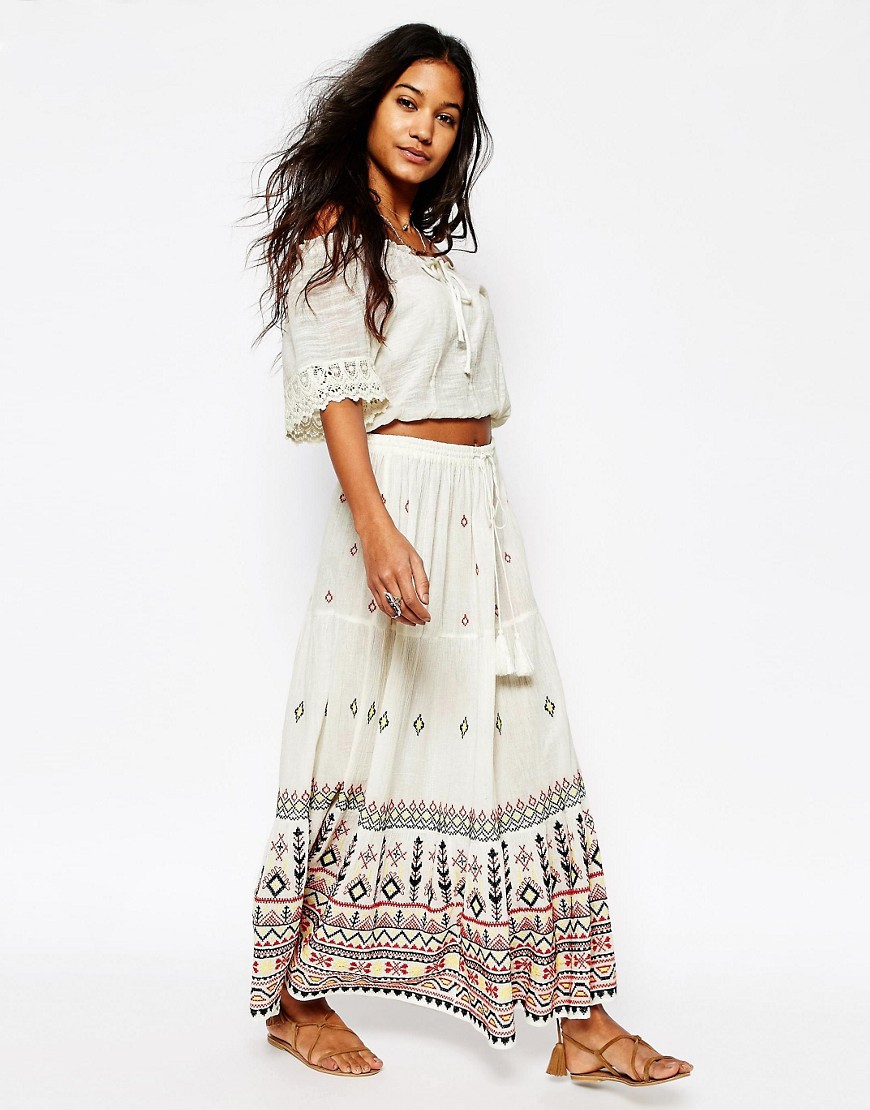 Comprar Falda larga con adornos Zella de Star Mela al mejor precio