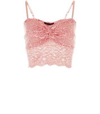 Comprar Pink Lace Ruched Bralet al mejor precio