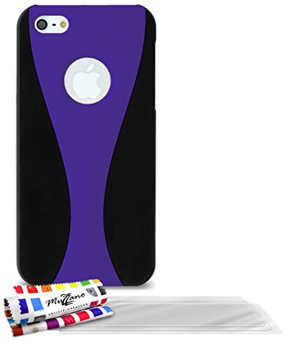 Comprar Muzzano F11337 - Funda para Apple iPhone 5, incluye 3 protectores de pantalla, color violeta al mejor precio
