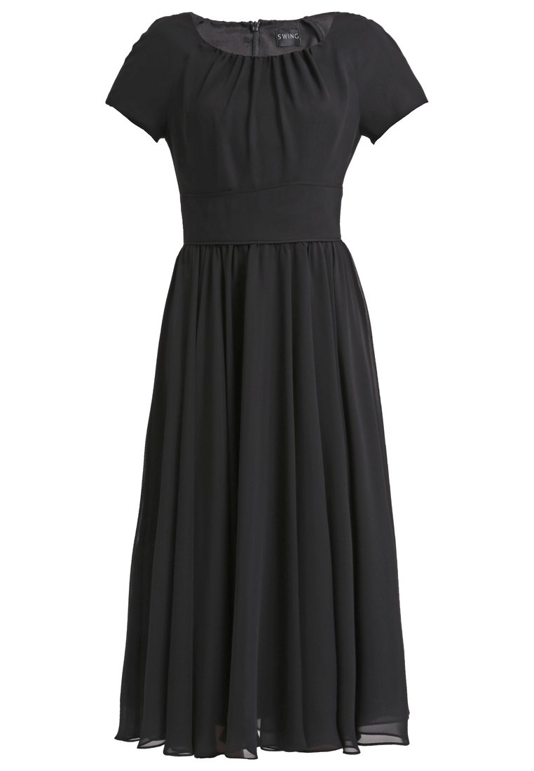 Comparar mejores precios Swing Vestido largo schwarz con descuentos Comprar Swing Vestido largo schwarz al mejor precio