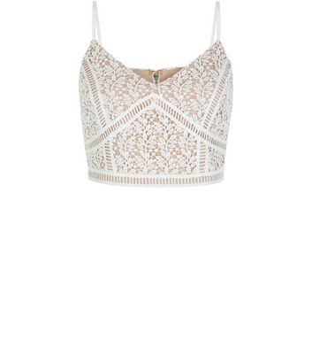 Comprar White Lace Crop Top al mejor precio