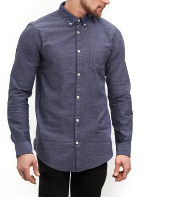 Comprar Navy Twill Single Pocket Long Sleeve Shirt al mejor precio