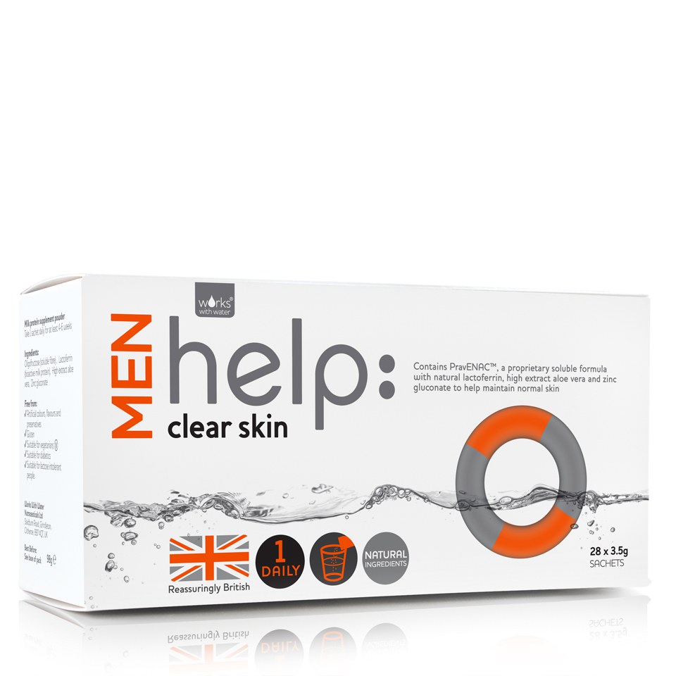Comparar mejores precios Works with Water Men's Help: Clear Skin Soluble Supplement (28 x 3.5g) con descuentos Comprar Works with Water Men's Help: Clear Skin Soluble Supplement (28 x 3.5g) al mejor precio
