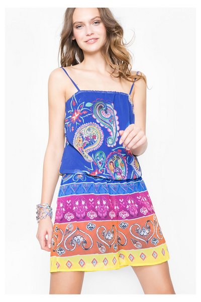 Comprar Desigual - Mujer - Mono de verano corto estampado - Dorian - Size 32 al mejor precio