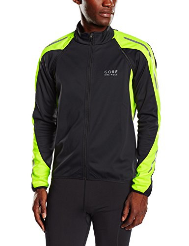 Comprar Gore Bike Wear Phantom 2.0 Windstopper Soft Shell - Chaqueta para hombre, color negro / amarillo neón, talla L al mejor precio