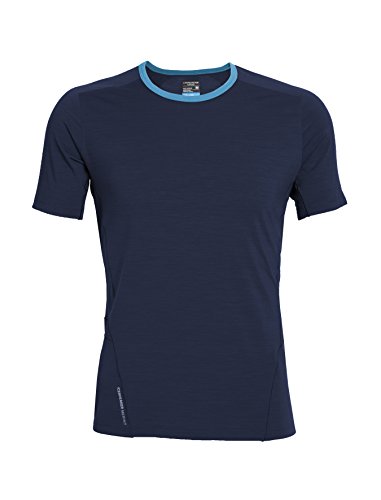 Comprar Rompehielos huelga manga corta hombres GT ligero superior Crewe - Almirante Heather/Almirante Heather/Cian, grande al mejor precio