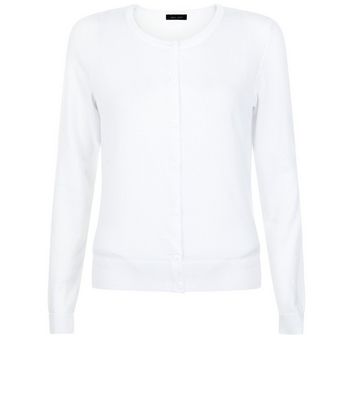 Comprar White Crew Neck Cardigan al mejor precio